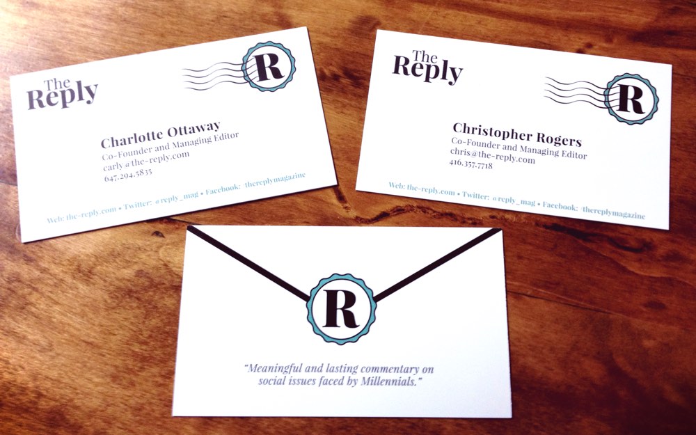 The Reply business cards