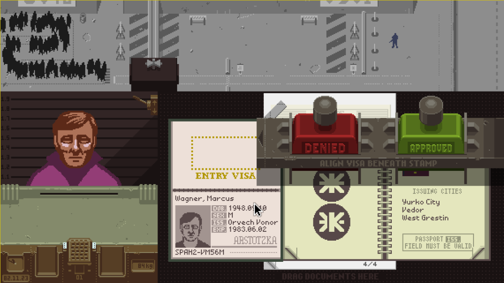 Papers, Please can be played like a game, but is probably best described as an interactive story.